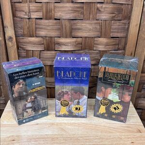 New Sealed VHS collection Blanche, Les filles de Caleb and Les Belles Histoires